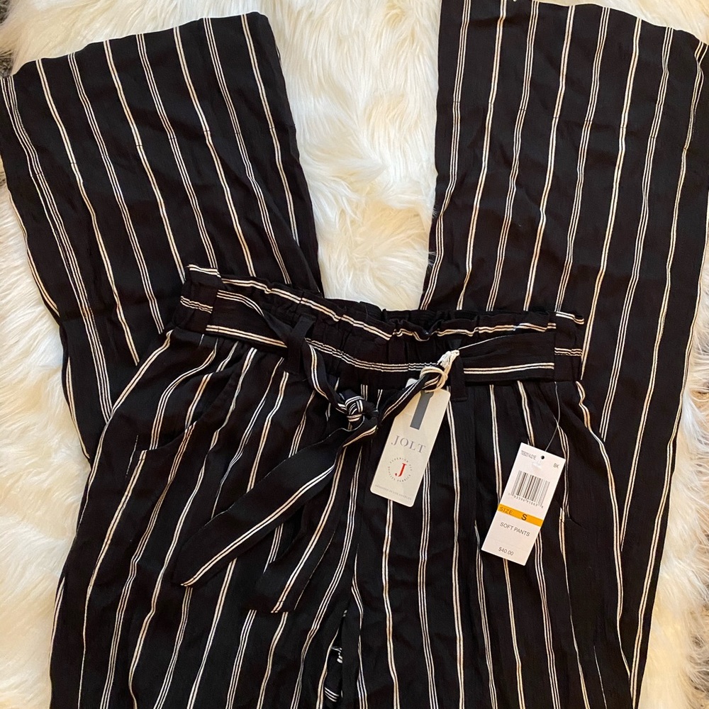 NWT! Jolt Paperbag Linen Pants